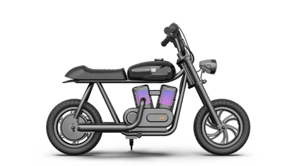 Hyper Gogo Pioneer 12 Plus Electric Kids Motorcycle Bluetooth Speaker 21.9V 160W 10 MPH 7.5 Miles EL-MB05P New - EL-MB05P-BLACK