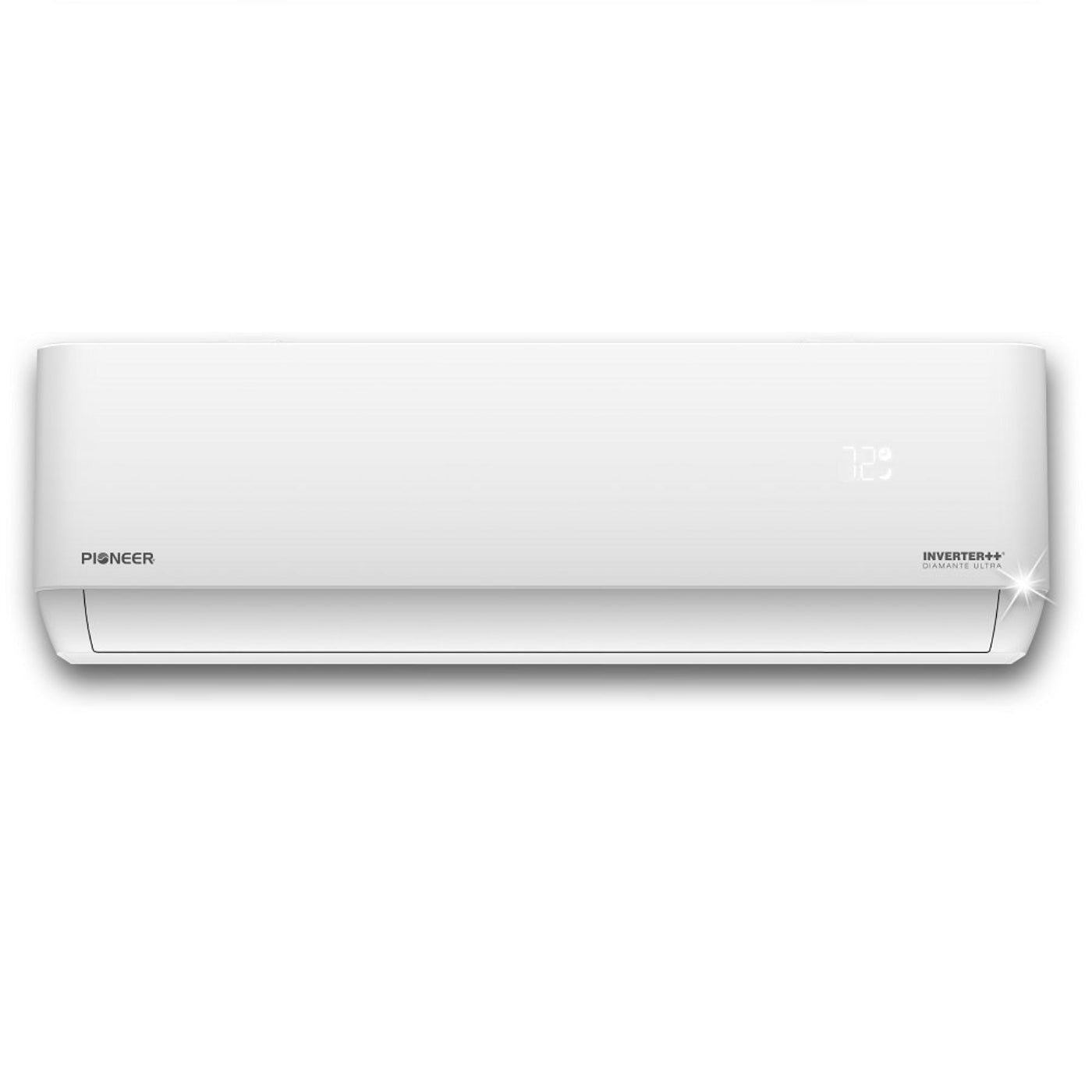 Pioneer Diamante Ultra 24,000 BTU 20 SEER2 Ductless Mini-Split Inverter++ Energy-Star Wi-Fi Air Conditioner Heat Pump Full Set 230V with 16 Ft. Kit - WYT024GLFI22RL