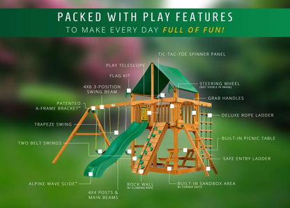 Gorilla Playsets Chateau Swing Set