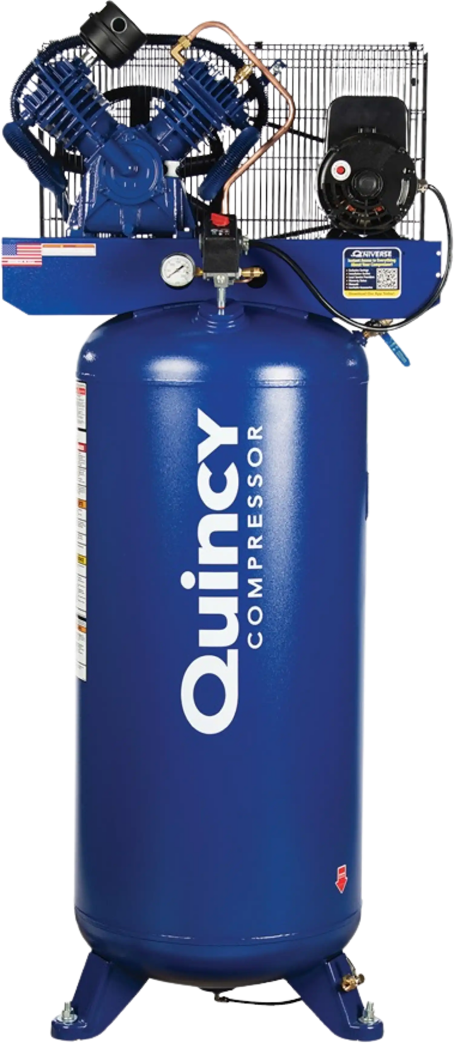 Quincy QT-54 Pro Air Compressor 5 HP 60 Gallon Two Stage Single Phase 230V New - 2021116649