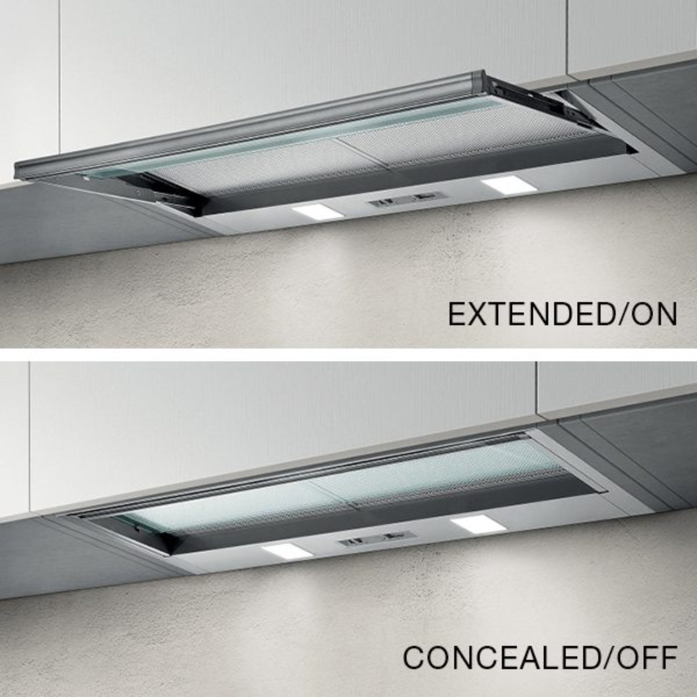 Kleenmaid 60cm Concealed Slide Out Rangehood - RHSOG61