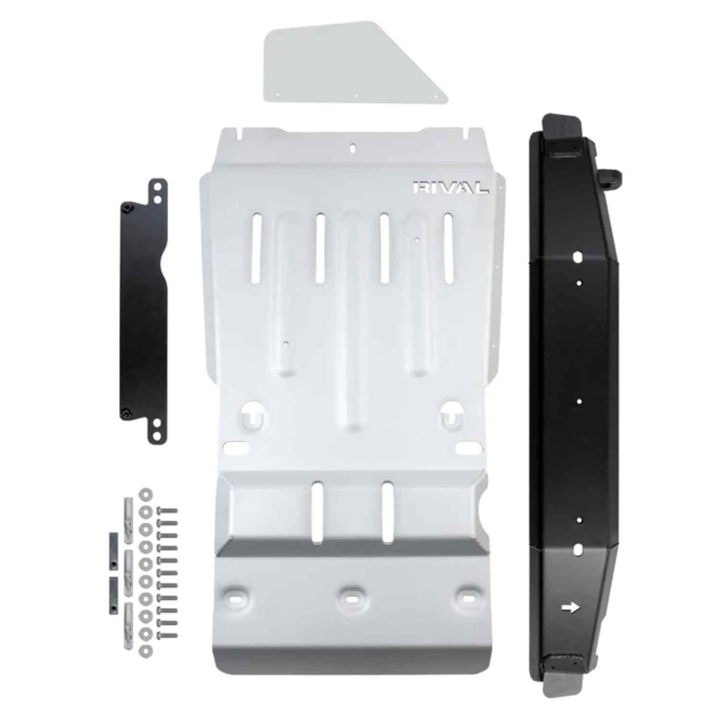 RIVAL Aluminum Transmission Catalytic Converter Skid Plate Tacoma 3Gen 4WD 2016-2023 TRD Compatible - 2333.9541.2.6