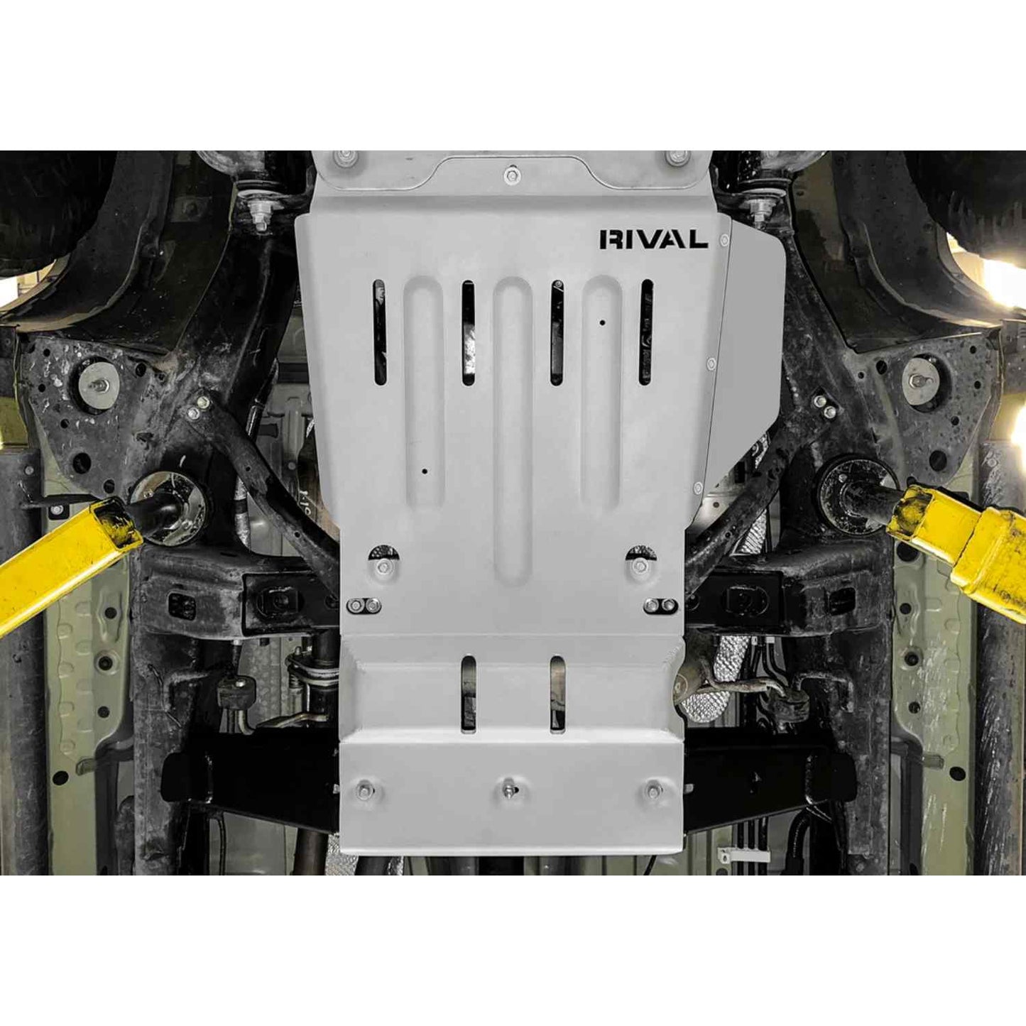 RIVAL Aluminum Transmission Catalytic Converter Skid Plate Tacoma 3Gen 4WD 2016-2023 TRD Compatible - 2333.9541.2.6