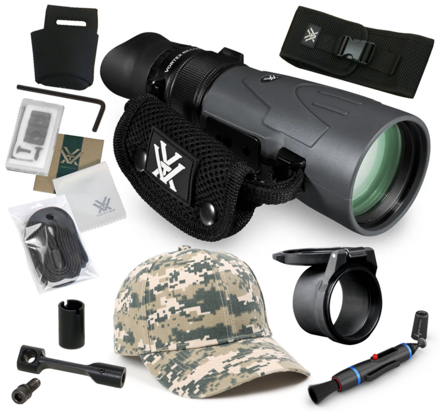 Vortex Optics Recon R/T 15x50 Scope Monocular with Free Hat and Pen Bundle - RT155