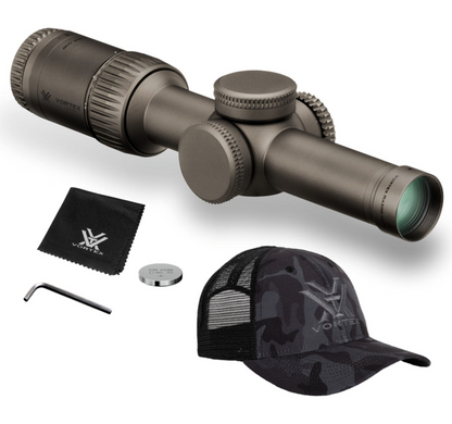 Vortex Optics Razor HD Gen II-E 1-6x24  (MOA/MRAD) Reticle, 30 mm Tube with Rings and - VMR-2