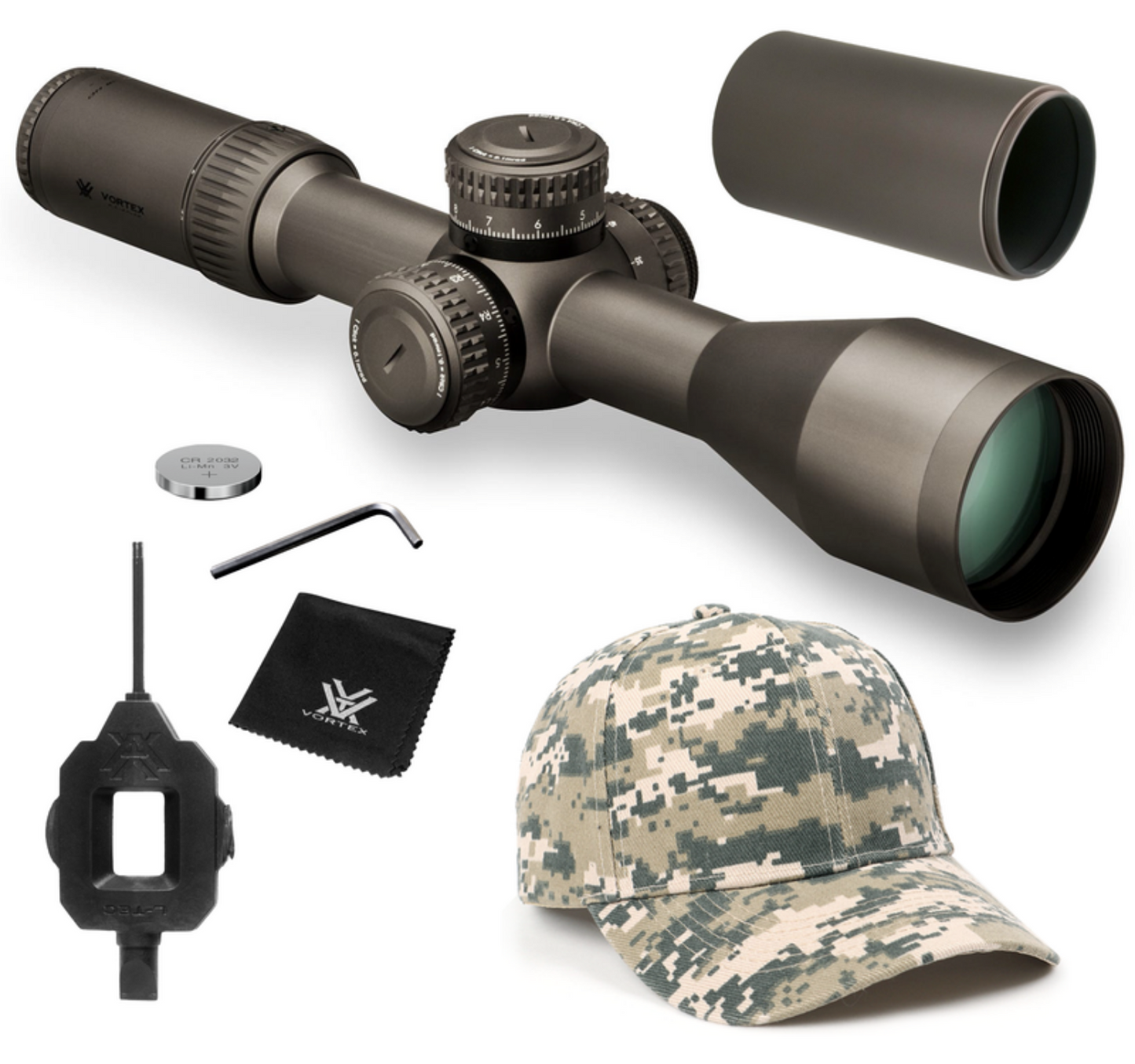 Vortex Optics Razor HD Gen II 4.5-27x56 FFP Riflescope HORUS H59, 34mm Tube with Free Hat Bundle