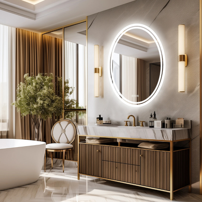 Round LED Bathroom Mirror - Procure Décor