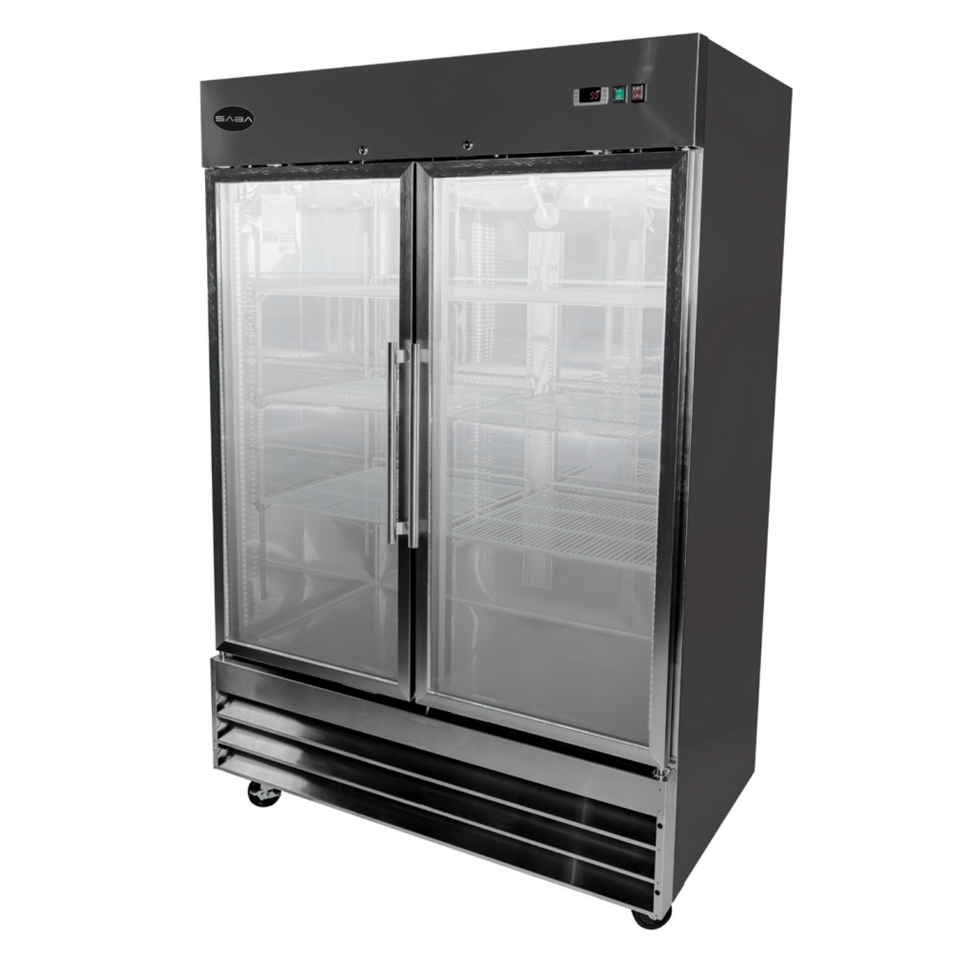 SABA Two Glass Door Commercial Reach-In Freezer - S-47FG