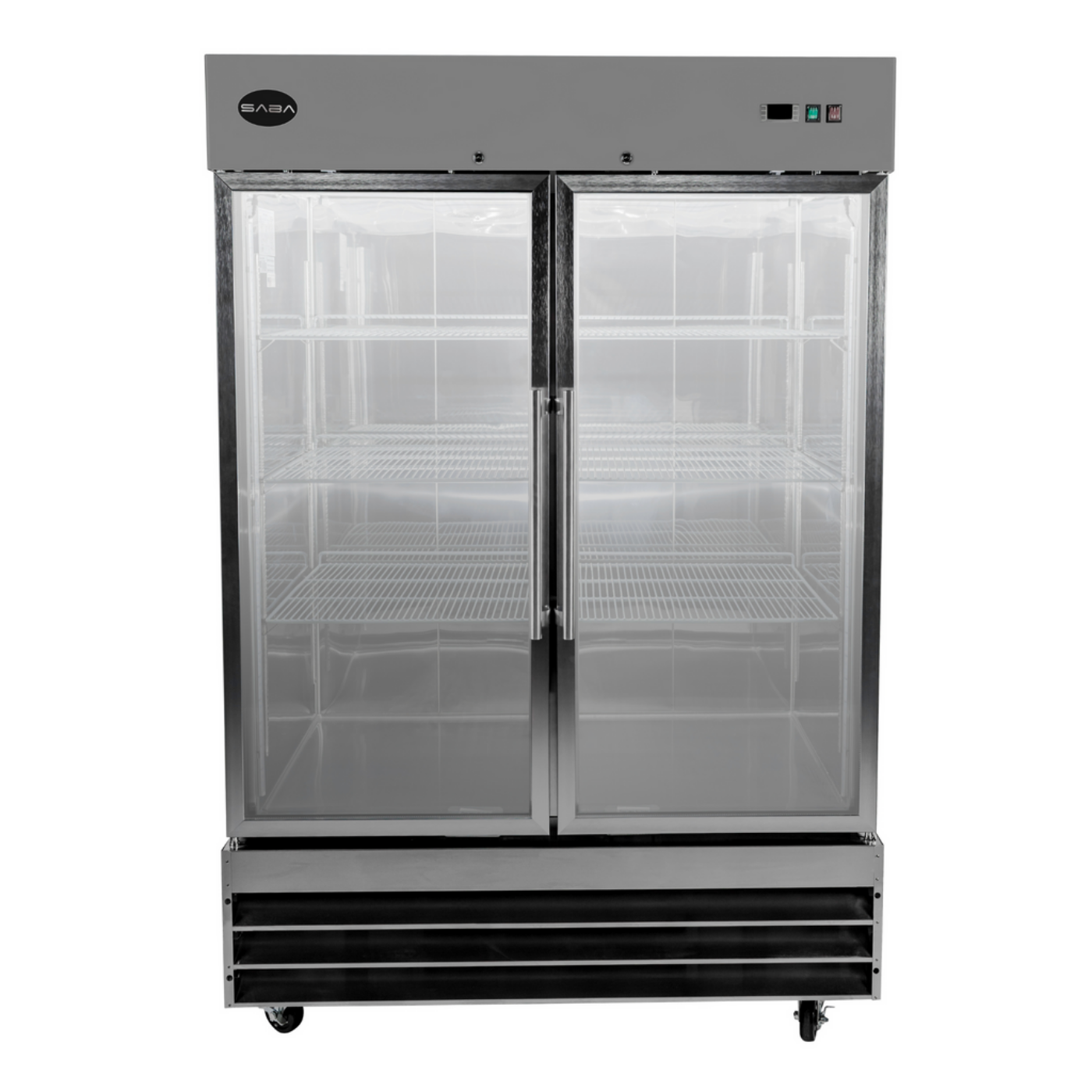 SABA Two Glass Door Commercial Reach-In Freezer - S-47FG