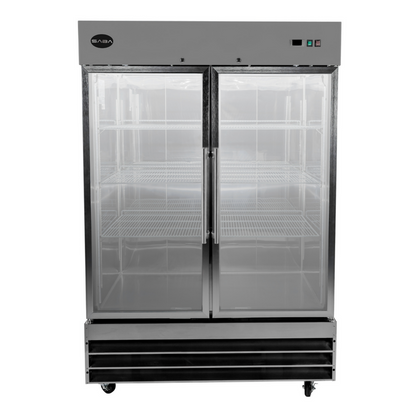 SABA Two Glass Door Commercial Reach-In Freezer - S-47FG