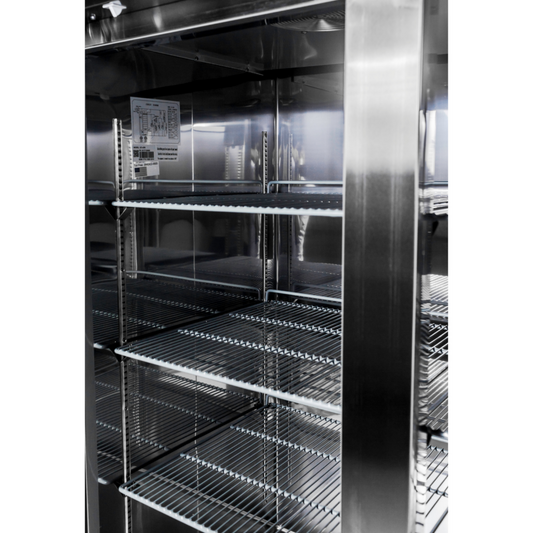 SABA Two Door Commercial Reach-In Stainless Steel Cooler - S-47R