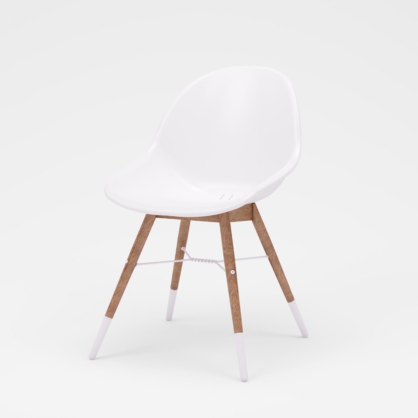 Midtown Concept Chamonix Side White Indoor Dining Chair - 4PC - SC CHAMONIX SIDE PAR