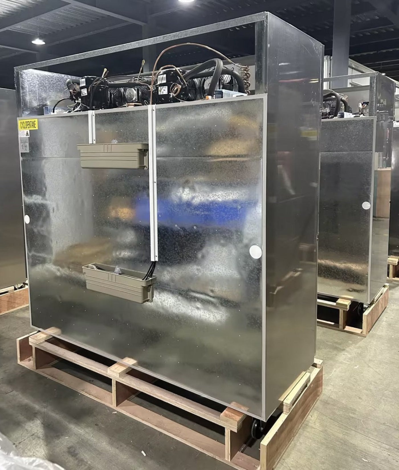 Chef AAA - SCD-660F 72" Commercial Reach-In Freezer with 6 Solid Half Doors - SCD-660F