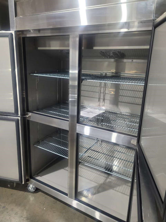 Chef AAA - SCD-880F, Commercial Solid 4 Half Door Reach-In Freezer 32 cu.ft. - SCD-880F