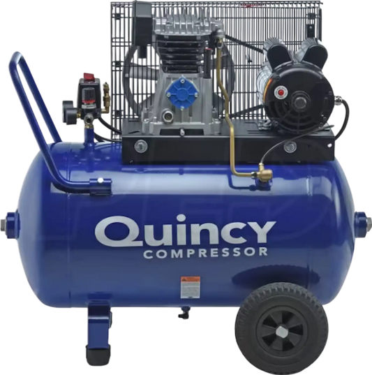 Quincy SS Air Compressor 2 HP 24 Gallon Single Stage 1-Phase 115V New - 1129740226