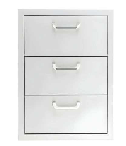PCM 260 Series 16" Triple Drawer w/ Paper Towel Holder -  BBQ-260-DRW3-PTH