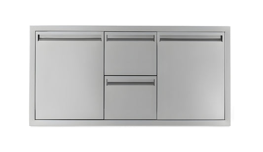 PCM 350 Series 42" Door/Double Drawer w/ Trash Roll-Out Combo - BBQ-350-DDC-42TR