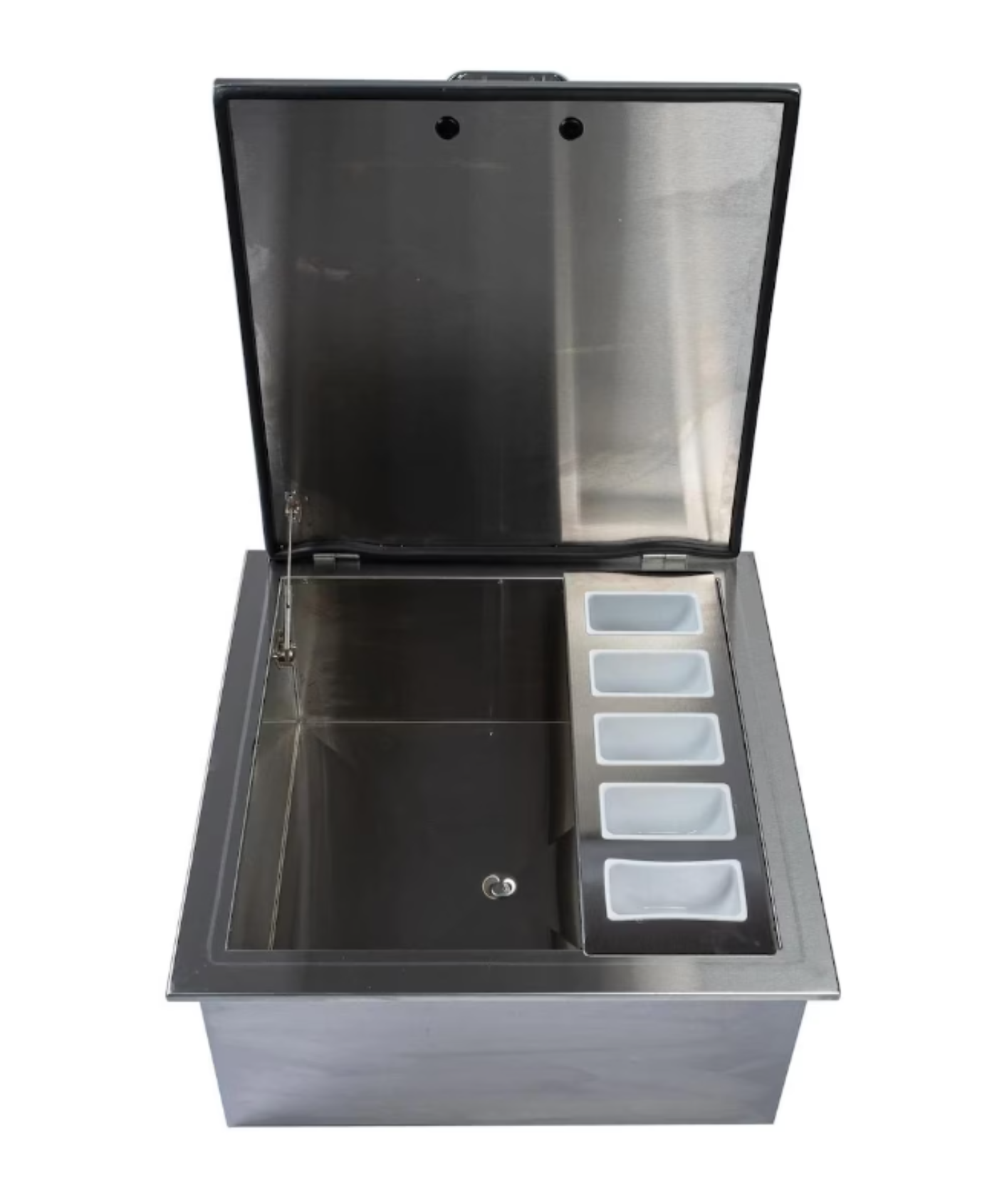 Pacific Coast Manufacturing260 Series 25-Inch Drop-In Ice Bin Cooler w/ Condiment Tray - BBQ-260-DI
