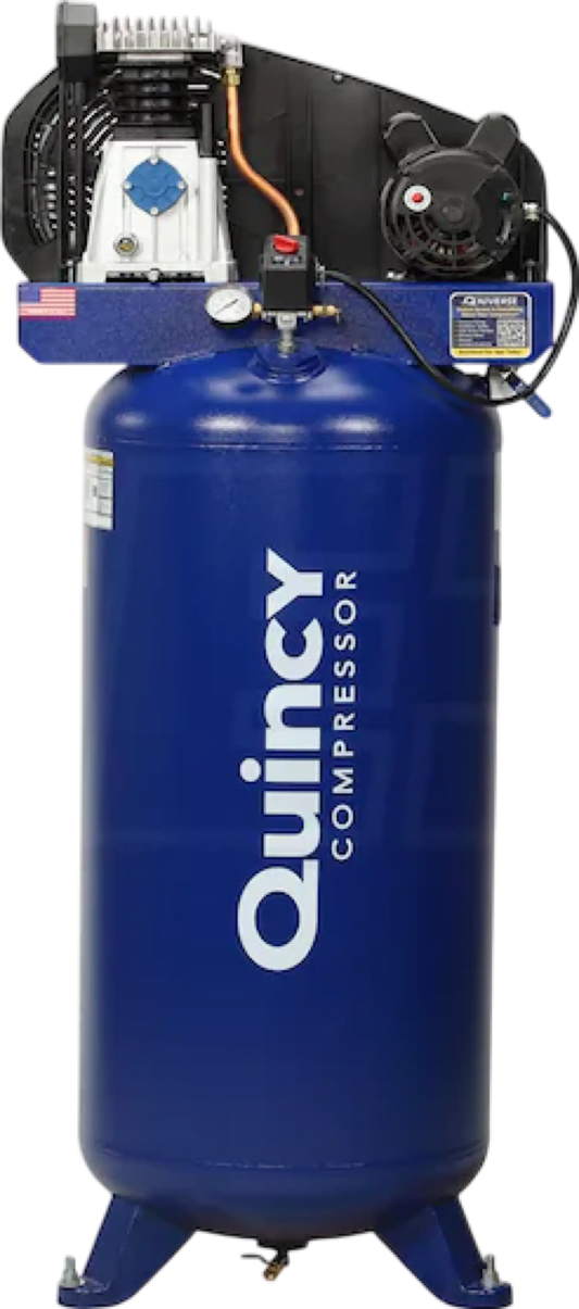 Quincy Air Compressor 3.5 HP 60 Gallon Single Stage 1-Phase 230V New - 2021116664