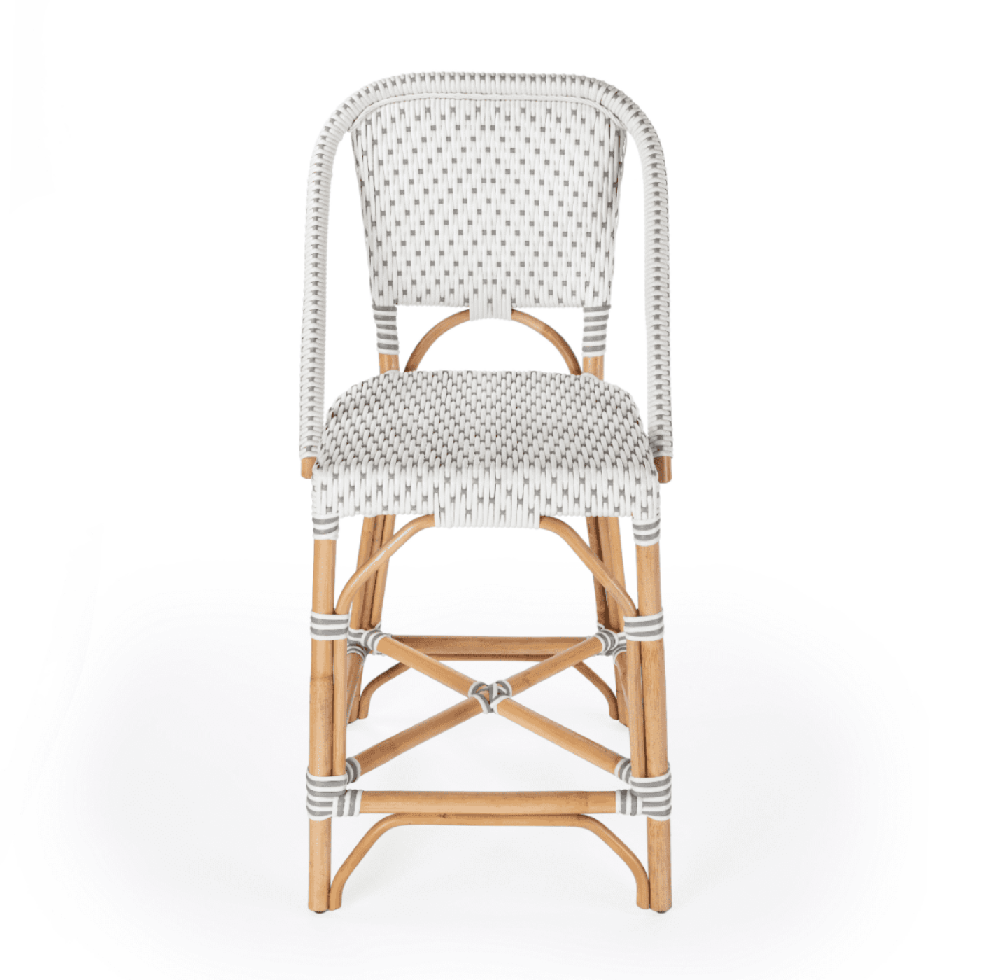 Butler Specialty Company Solstice Rattan 25"" Counter Stool, Gray  - 5399329