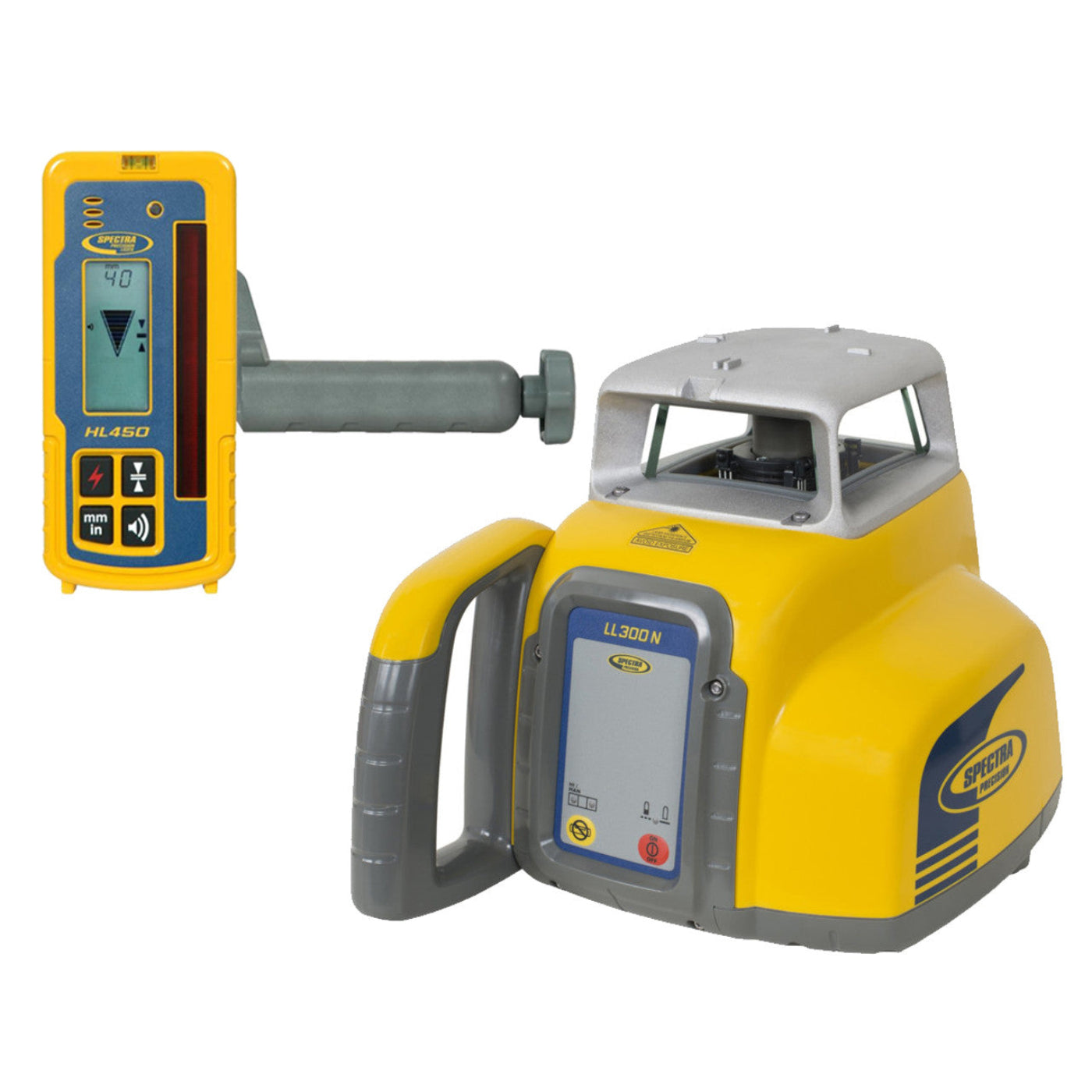 Spectra Precision Laser Package with Receiver and Rechargeable Batteries - LL300N-4