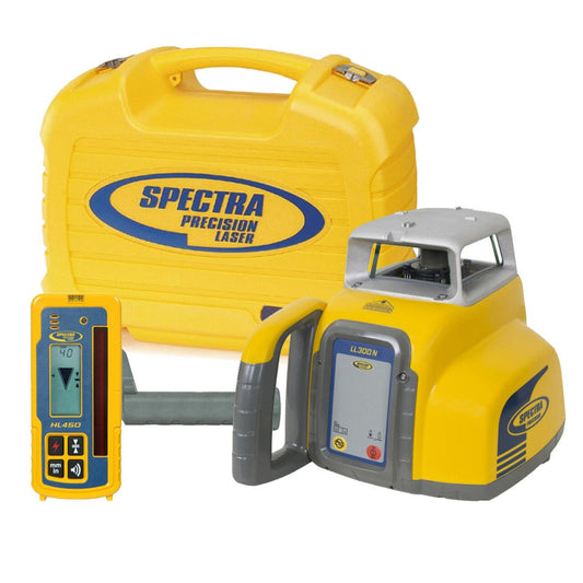 Spectra Precision Laser Package with Receiver and Rechargeable Batteries - LL300N-4
