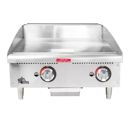 Star 8G-624MF Star-Max® 56,600 BTU 24" Gas Griddle Manual Steel Plate - 8G-624MF