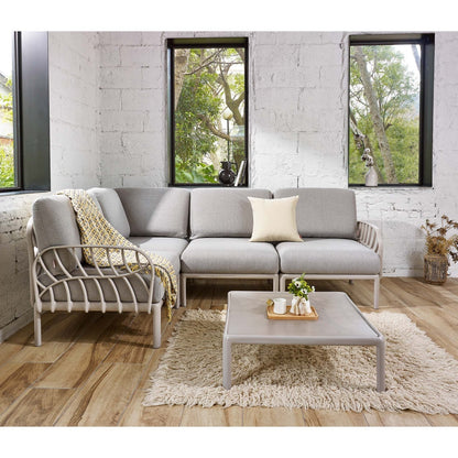 Strata Furniture Dahlia Patio Corner Loveseat and Table  - ODAXLETGG