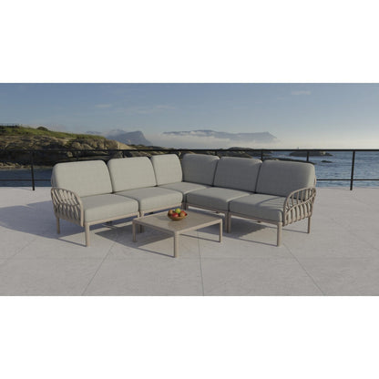 Strata Furniture Dahlia Patio Corner Sofa and Table  - ODAXSETGG