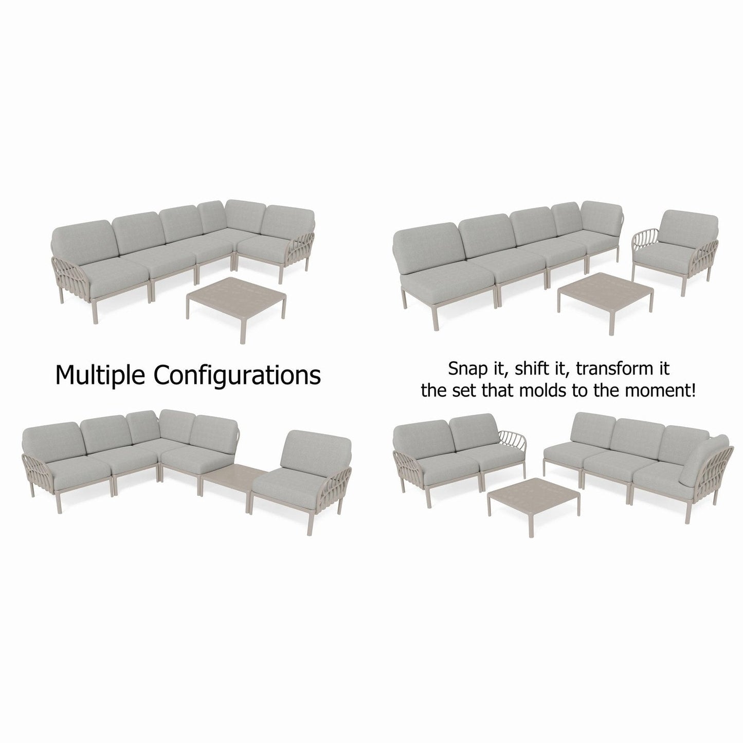 Strata Furniture Dahlia Patio Corner Sofa and Table  - ODAXSETGG