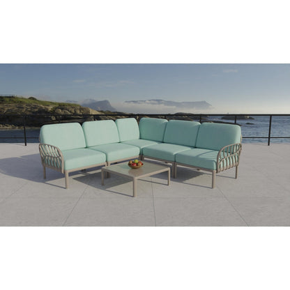 Strata Furniture Dahlia Patio Corner Sofa and Table -  ODAXSETGM