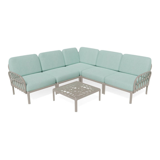 Strata Furniture Dahlia Patio Corner Sofa and Table -  ODAXSETGM