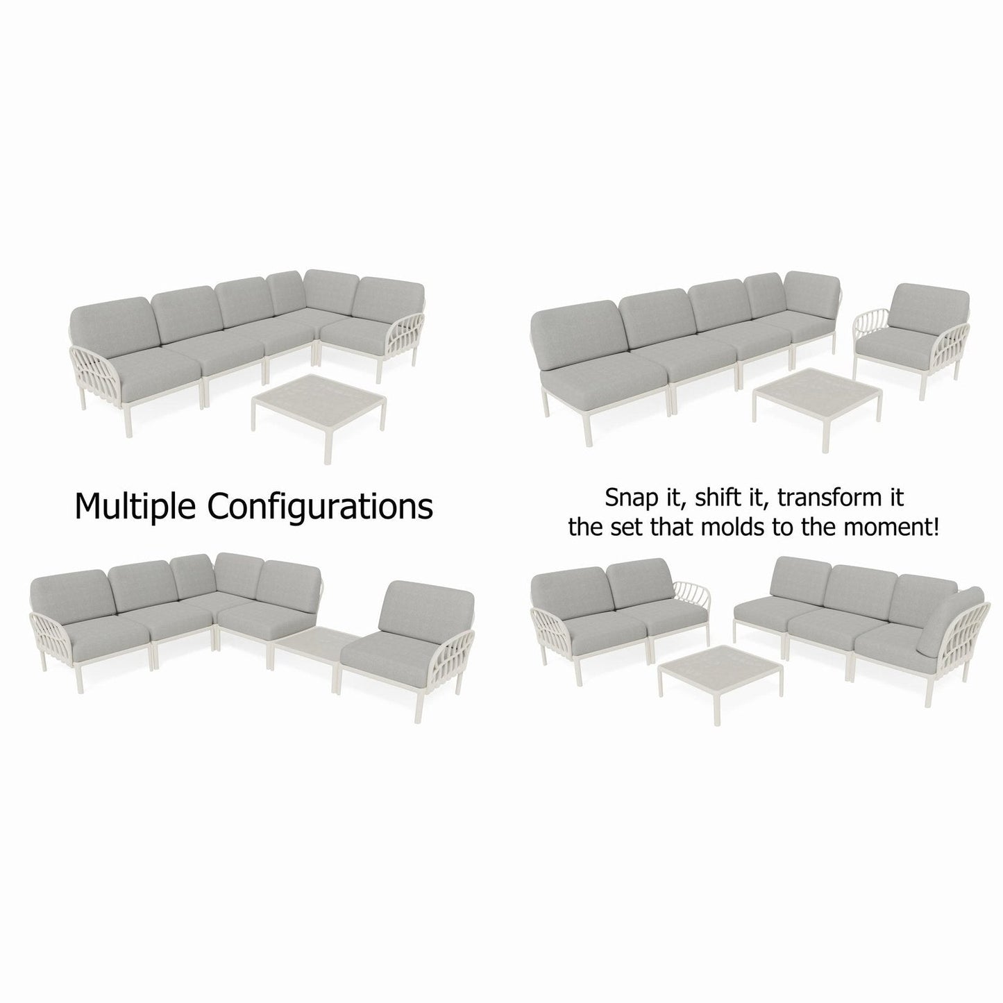 Strata Furniture Dahlia Patio Corner Sofa and Table  - ODAXSETWG