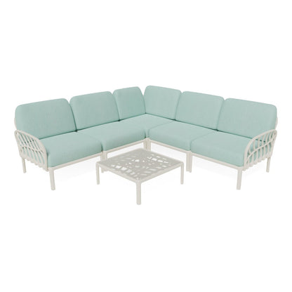 Strata Furniture Dahlia Patio Corner Sofa and Table  - ODAXSETWM
