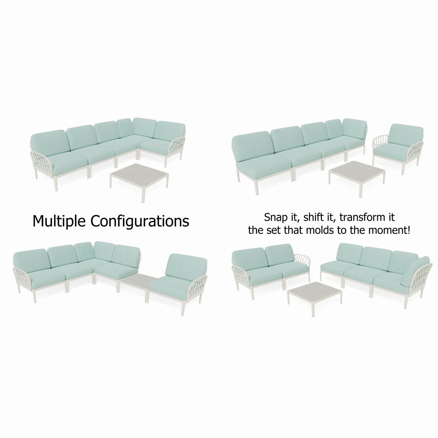 Strata Furniture Dahlia Patio Corner Sofa and Table  - ODAXSETWM