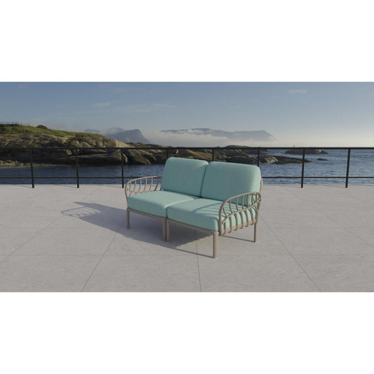 Strata Furniture Dahlia Patio Loveseat Grey -  ODALGM