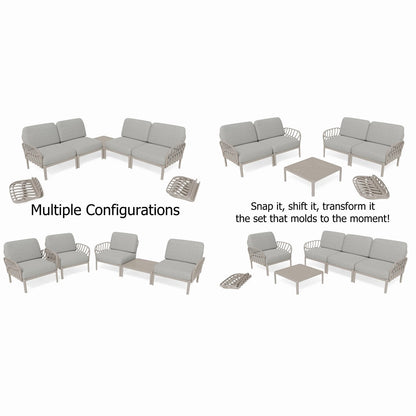 Strata Furniture Dahlia Patio Loveseat and Chair Group -  ODALCCTGG