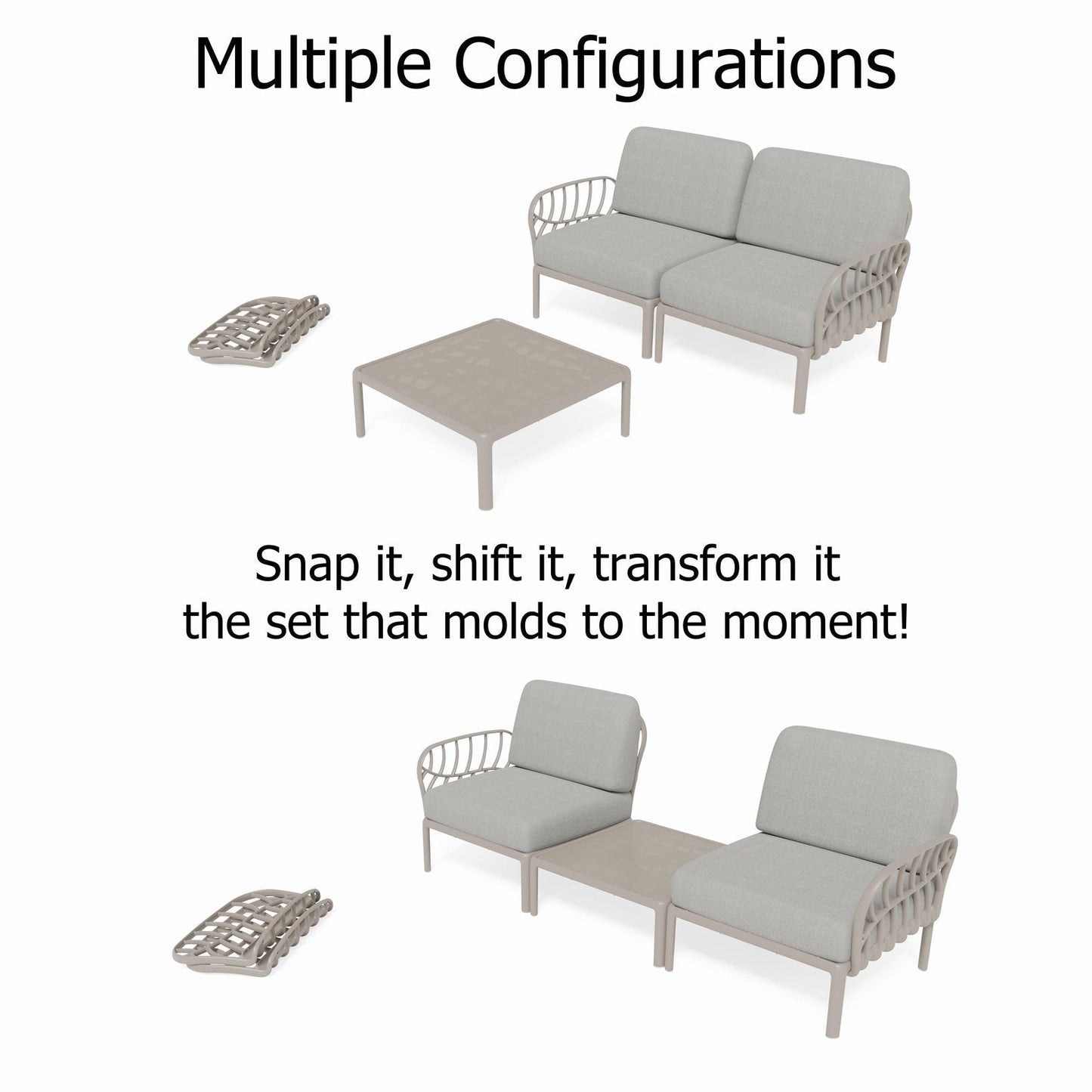 Strata Furniture Dahlia Patio Set Chairs and Table -  ODACCTGG