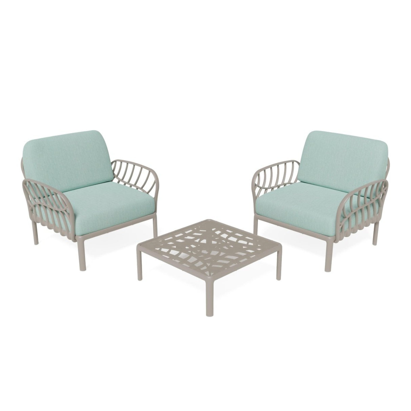 Strata Furniture Dahlia Patio Set Chairs and Table -  ODACCTGM