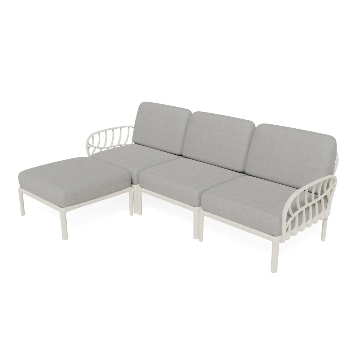 Strata Furniture Dahlia Patio Sofa Ottoman Set -  ODASOWG