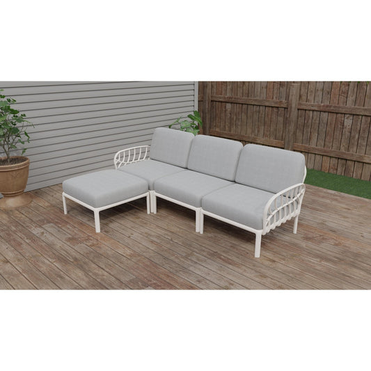 Strata Furniture Dahlia Patio Sofa Ottoman Set -  ODASOWG