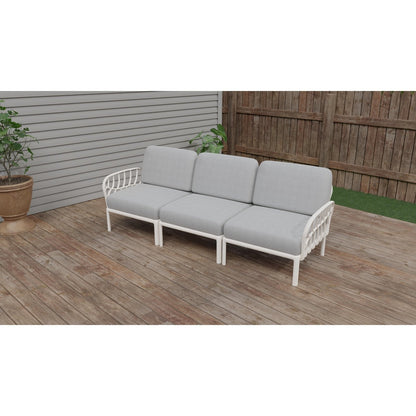 Strata Furniture Dahlia Patio Sofa White  - ODASWG