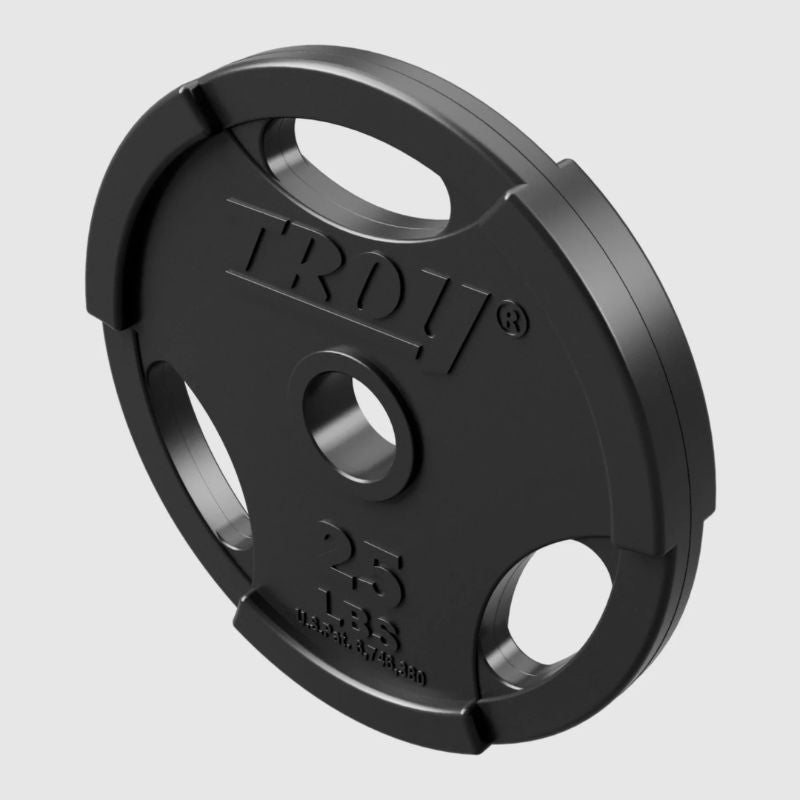 TROY Rubber Encased Olympic Grip Plate 255lb Set