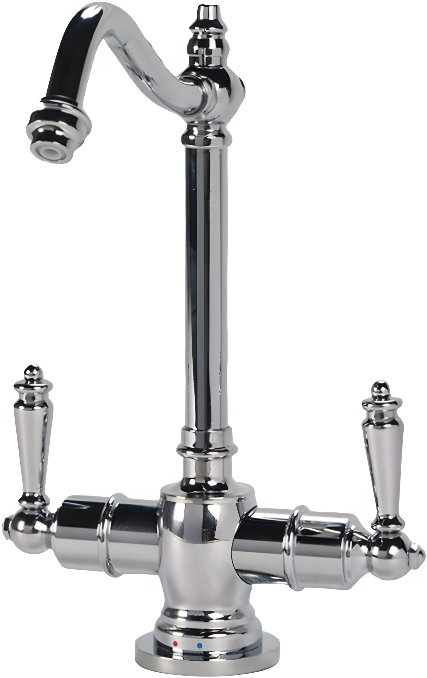 AquaNuTech Traditional Hook Spout Hot & Cold Water Filtration Faucet New - HC2100-CH