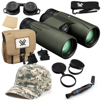 Vortex Optics Viper HD 10x42 Binocular with Free Hat and Wearable4U Bundle - V201