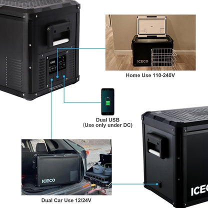 ICECO47.5QT VL45ProS Single Zone Portable Fridge Freezer -
