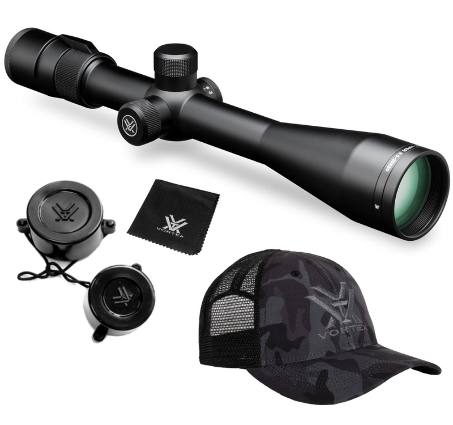 Vortex Optics Viper 6.5-20x50 PA SFP Riflescope Mil-Dot MOA, 30mm Tube with Wearable4U Bundle