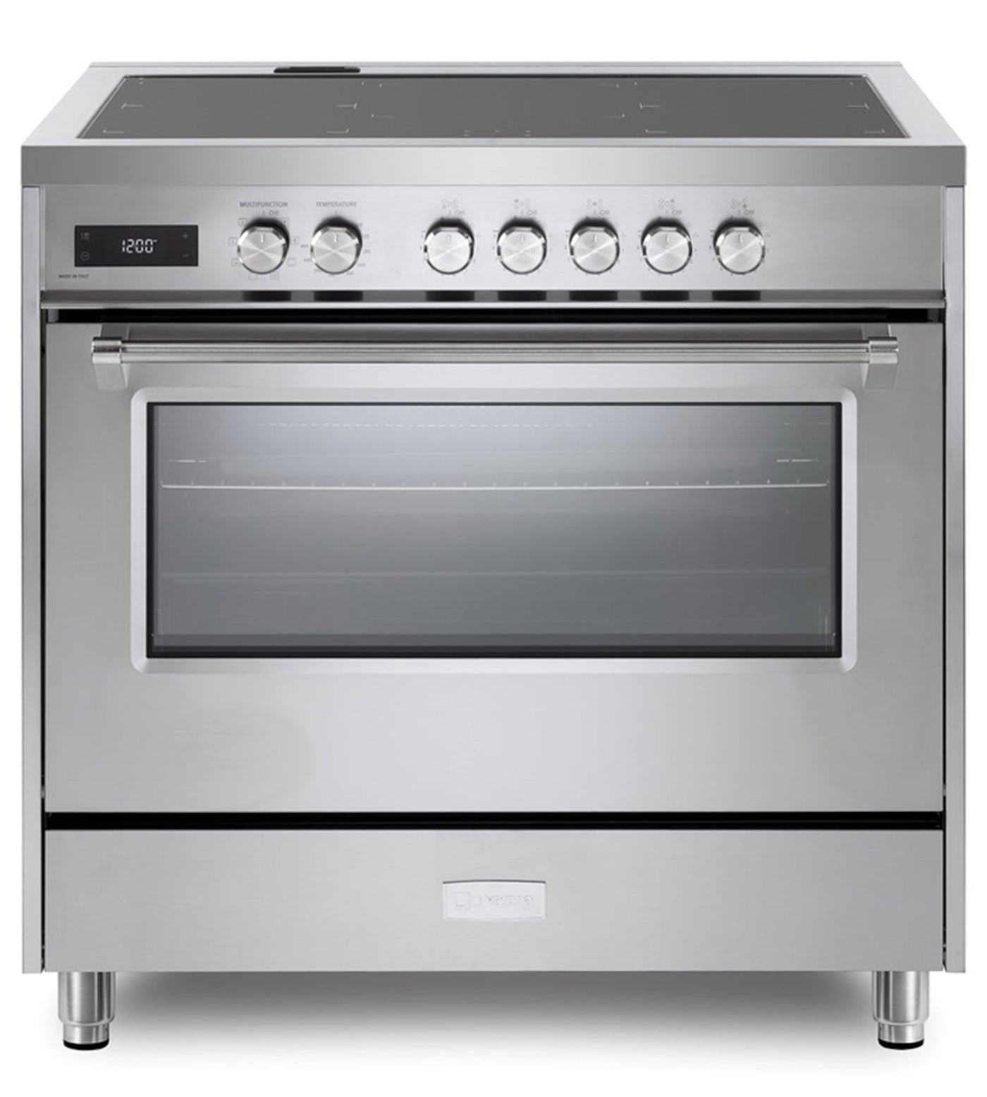 Verona - 36" Ultima Freestanding Induction Range with Convection Oven and Storage Drawer - VUFSIE365SS