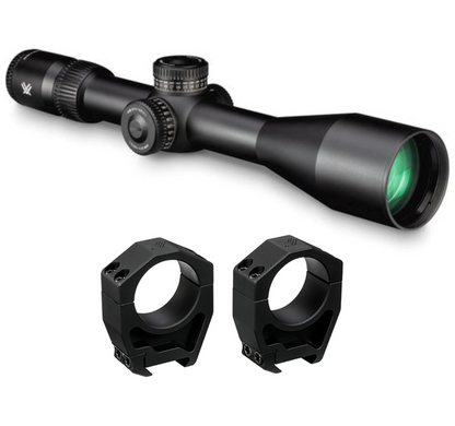 Vortex Optics Venom 5-25x56 FFP MRAD with Vortex Precision Rings Set Bundle - EBR-7C