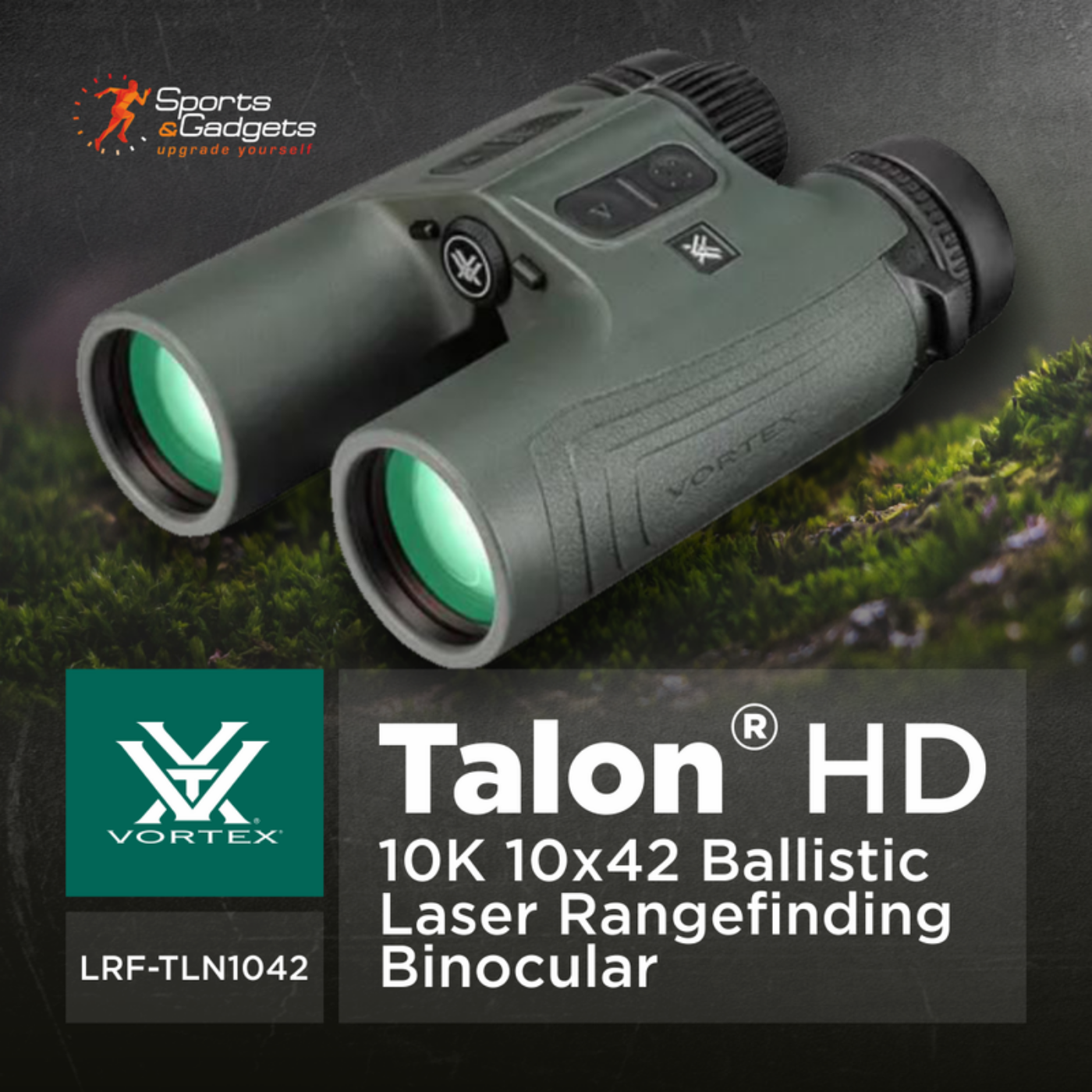 Vortex Optics Talon HD 10K 10x42 Ballistic Laser Rangefinding Binocular  - LRF-TLN1042